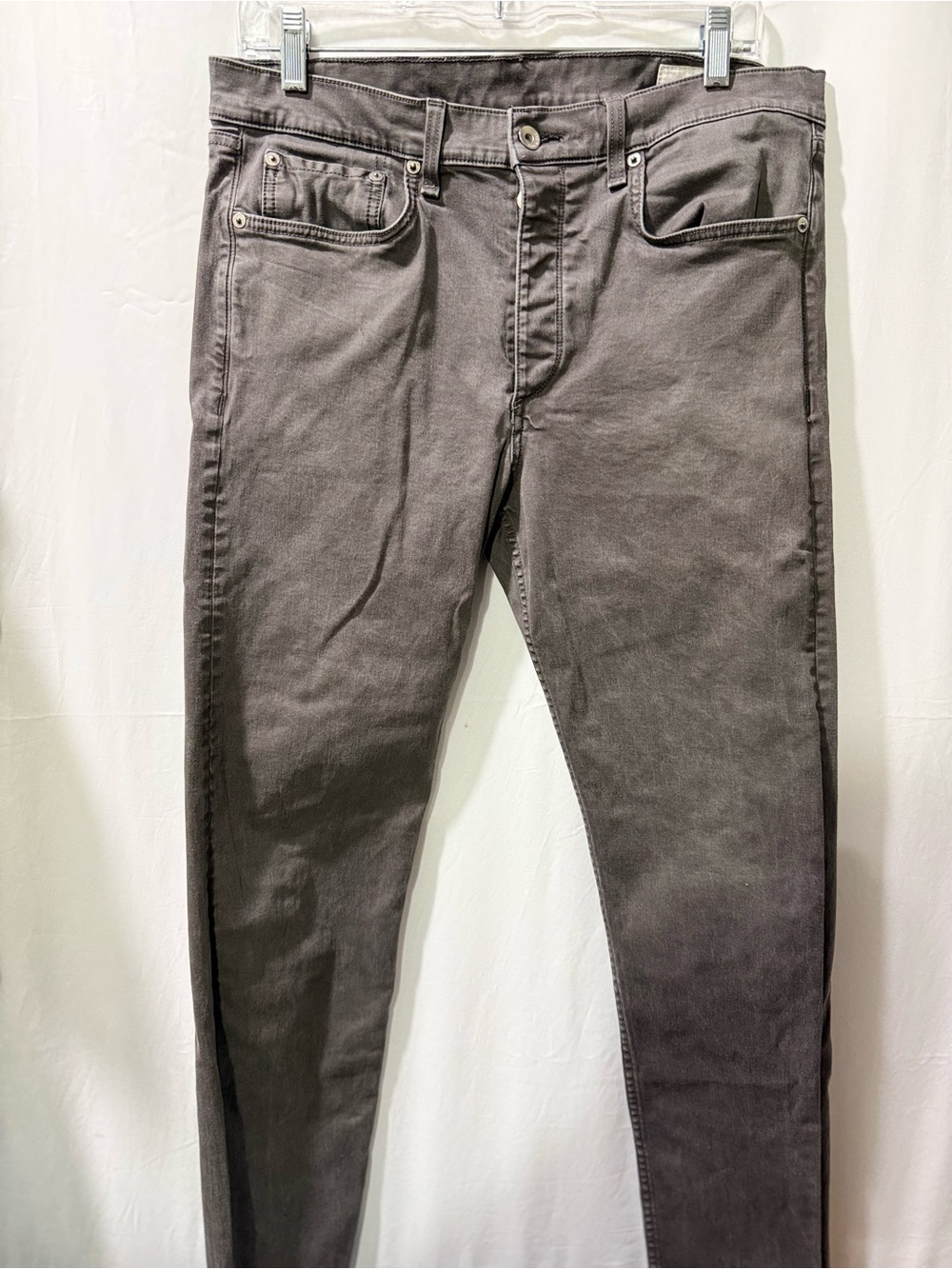 rag & bone Women's Straight Leg Jeans in Charcoal Gray